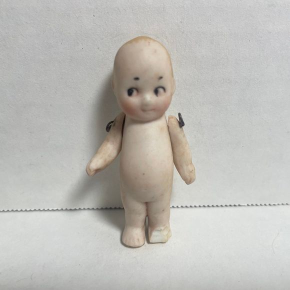 Antique 2” German Bisque Kewpie? Doll circa approx 1800’s - early 1900’s - Picture 8 of 12